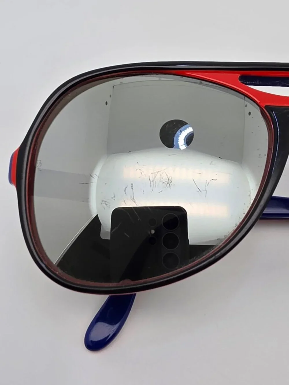 Ray-Ban B&L L9722 Powderhorn Black Frame G-31 Silver Mirror Aviator Sunglasses